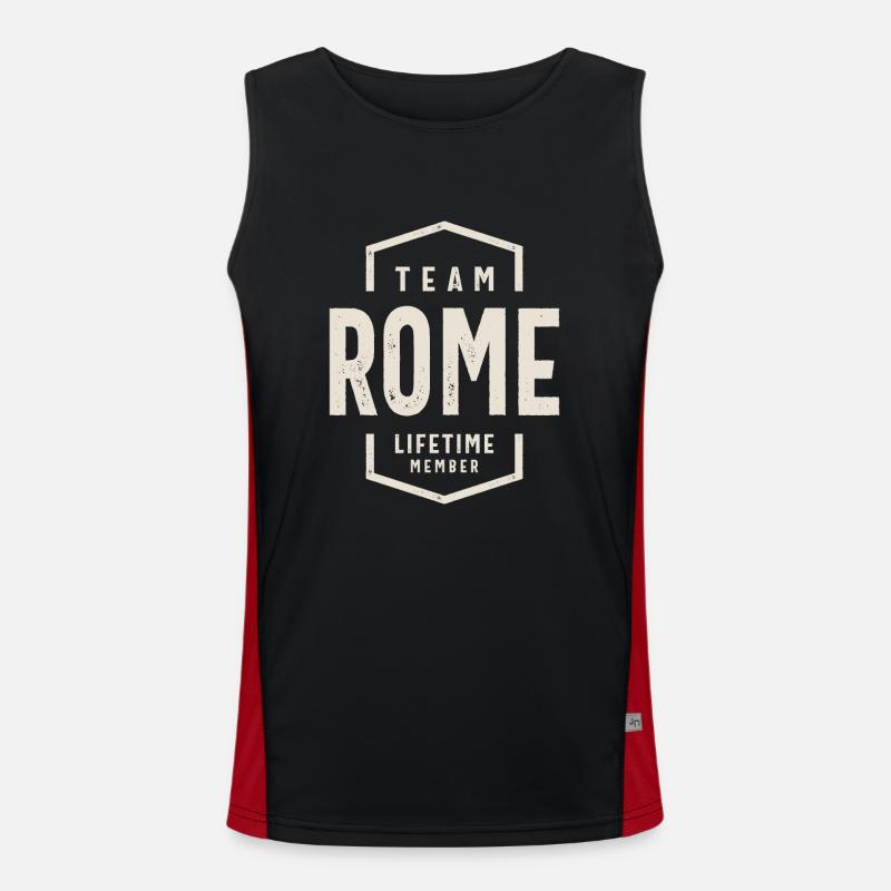 Rome Lifetime Member Personalized Name Rome Men's Functional Contrast Tank Top 