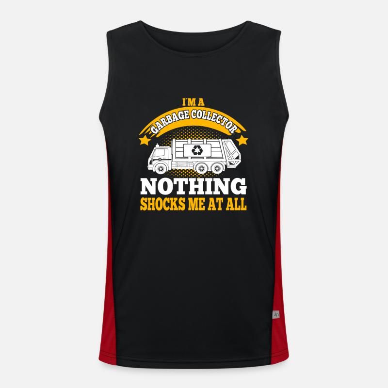 Garbage Collector Garbage Truck Lover Gift Idea Funktionelles Kontrast-Tank Top für Männer 