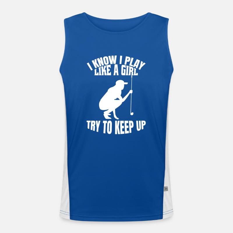 Golfers Golf Course Golf Golf Golf Club Men's Functional Contrast Tank Top 