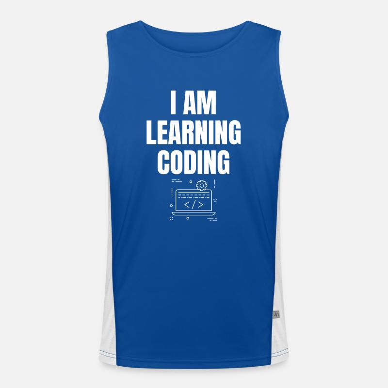 I'm learning to program Saying English Men's Functional Contrast Tank Top 