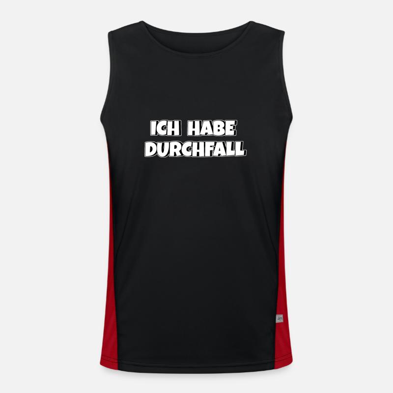 Ich habe Durchfall Funktionelles Kontrast-Tank Top für Männer 