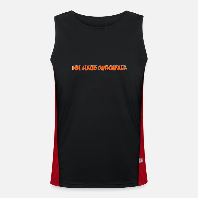 Ich habe Durchfall Funktionelles Kontrast-Tank Top für Männer 