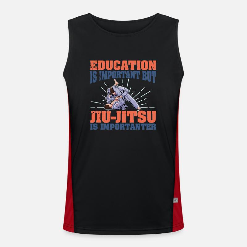 Kampfkunst Brasilien Jiu Jitsu BJJ Geschenk Funktionelles Kontrast-Tank Top für Männer 