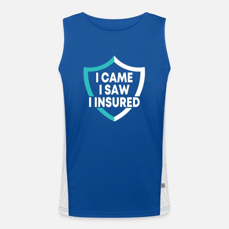 Versicherungsvertreter Design Funktionelles Kontrast-Tank Top für Männer 