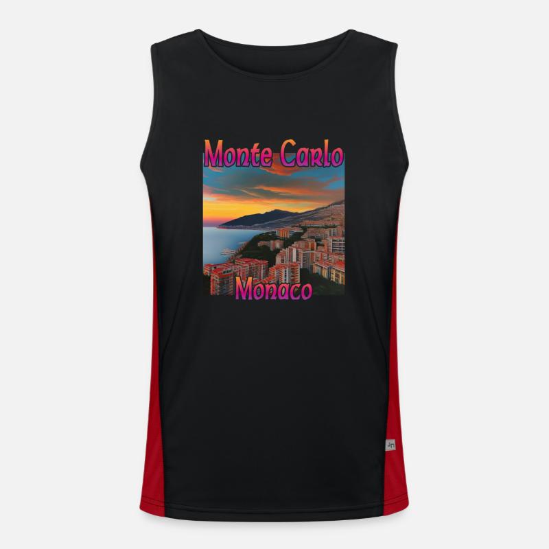 Monte Carlo Coucher de soleil Débardeur respirant contrasté Homme 