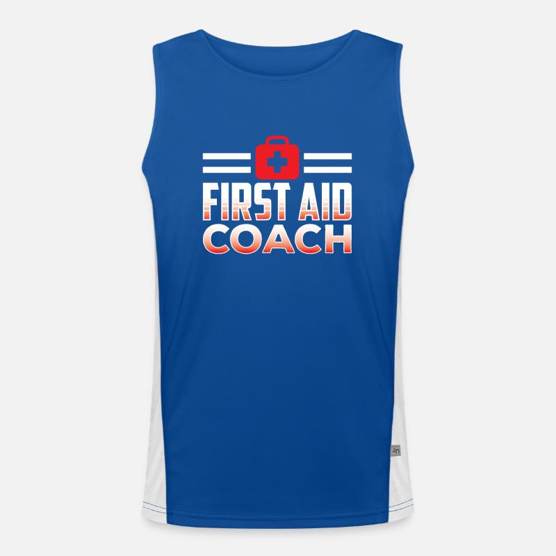 First Aid Trainer Instructor Course Immediate Measures Men's Functional Contrast Tank Top 