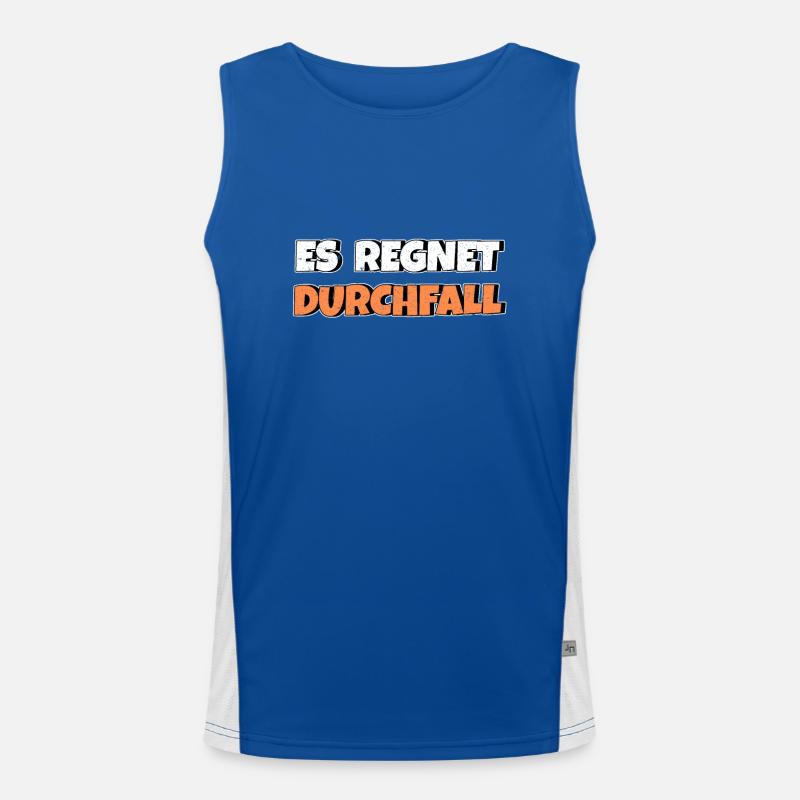 Es regnet Durchfall Funktionelles Kontrast-Tank Top für Männer 