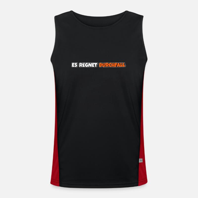 Es regnet Durchfall Funktionelles Kontrast-Tank Top für Männer 