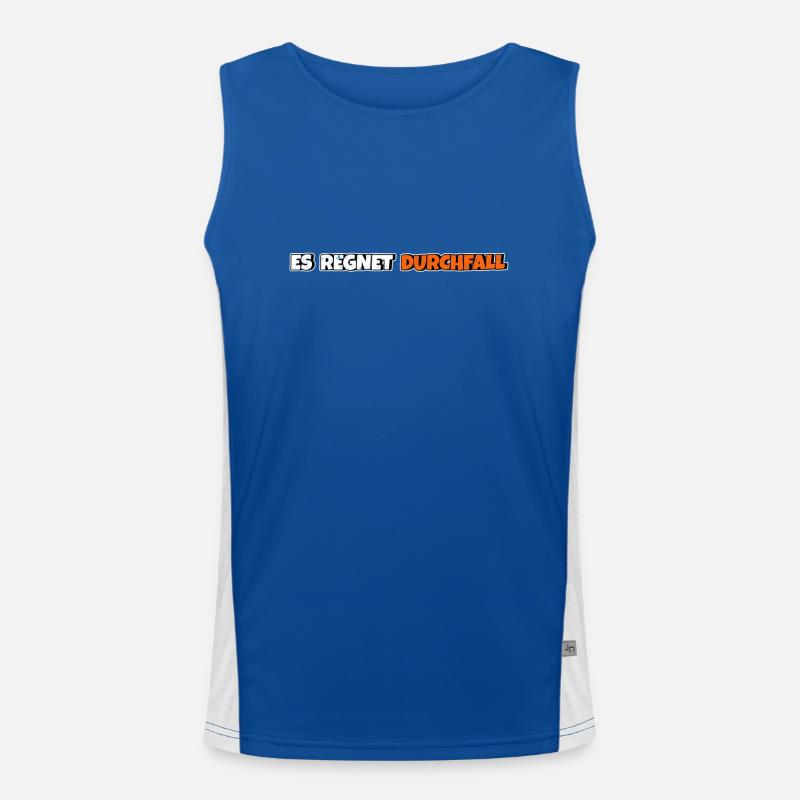 Es regnet Durchfall Funktionelles Kontrast-Tank Top für Männer 