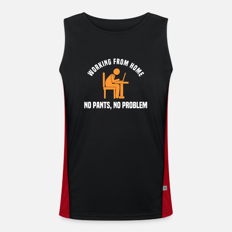 Fun Home Office Design Men's Functional Contrast Tank Top 