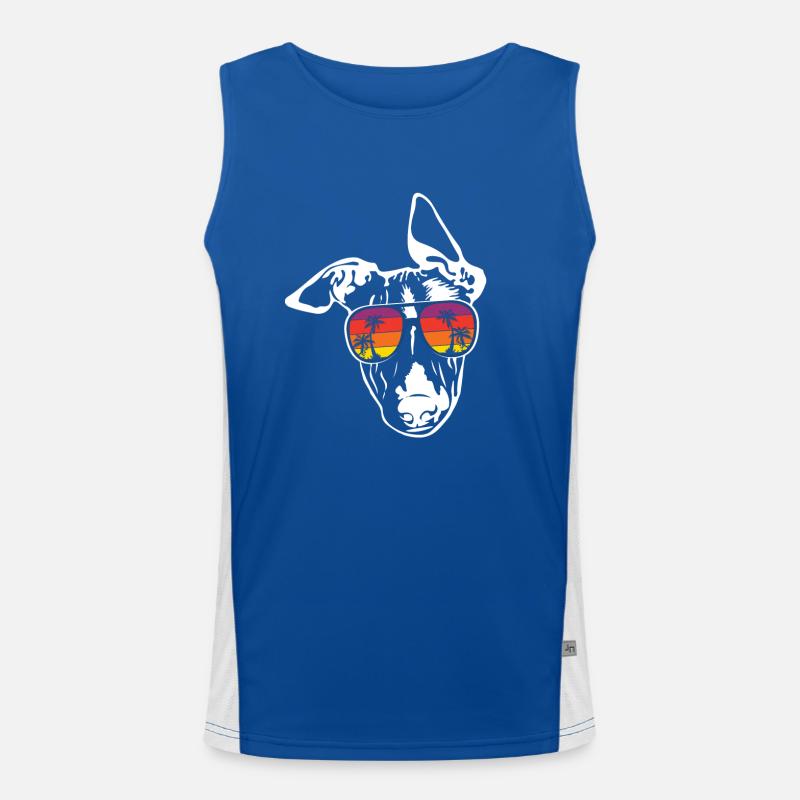 Whippet Funktionelles Kontrast-Tank Top für Männer 