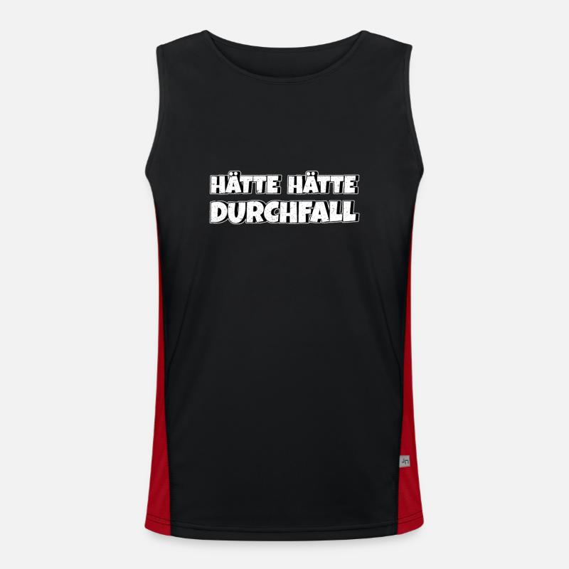 Hätte Hätte Durchfall Funktionelles Kontrast-Tank Top für Männer 
