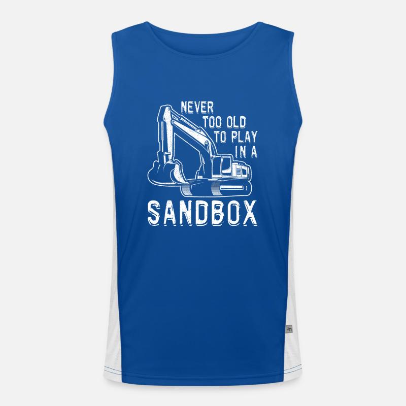 Construction machinery operator Excavator driver Excavator driver Construction workers Men's Functional Contrast Tank Top 