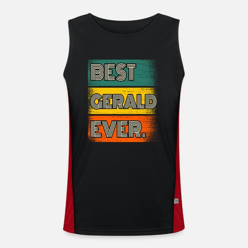 Gerald Name Geschenk Spruch Lustig Funktionelles Kontrast-Tank Top für Männer 