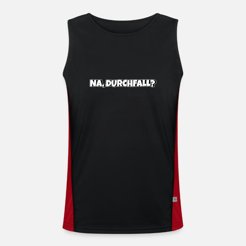 Na Durchfall Funktionelles Kontrast-Tank Top für Männer 