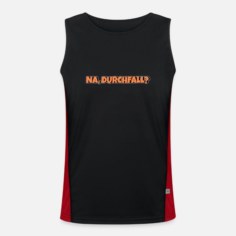Na Durchfall Funktionelles Kontrast-Tank Top für Männer 