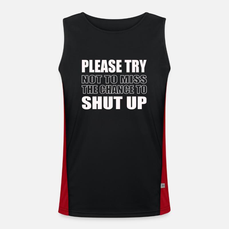Lustiger genervter Spruch Sarkastisches Funktionelles Kontrast-Tank Top für Männer 