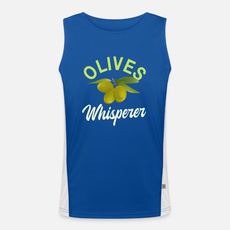Olive Whisperer Men's Functional Contrast Tank Top 