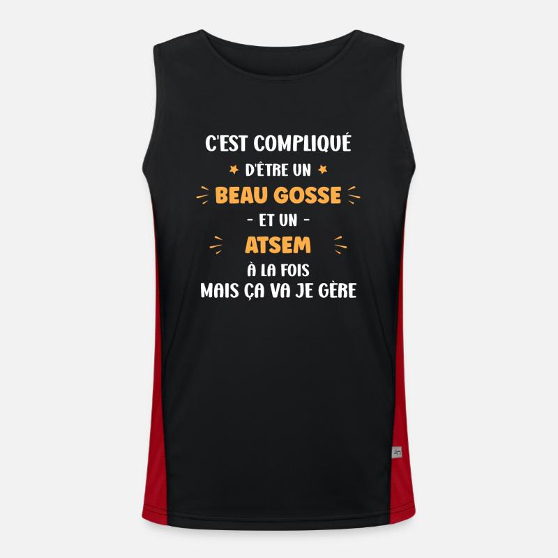 atsem Débardeur respirant contrasté Homme 