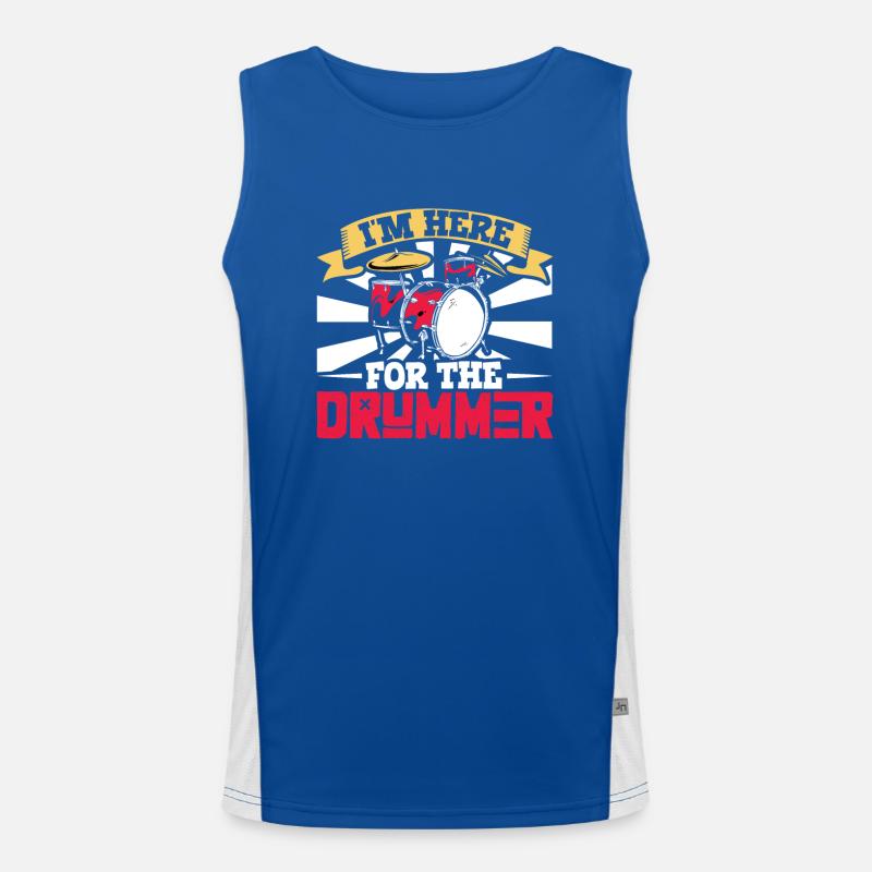 Schlagzeuger Drums Music Drum Set Drumming Funktionelles Kontrast-Tank Top für Männer 