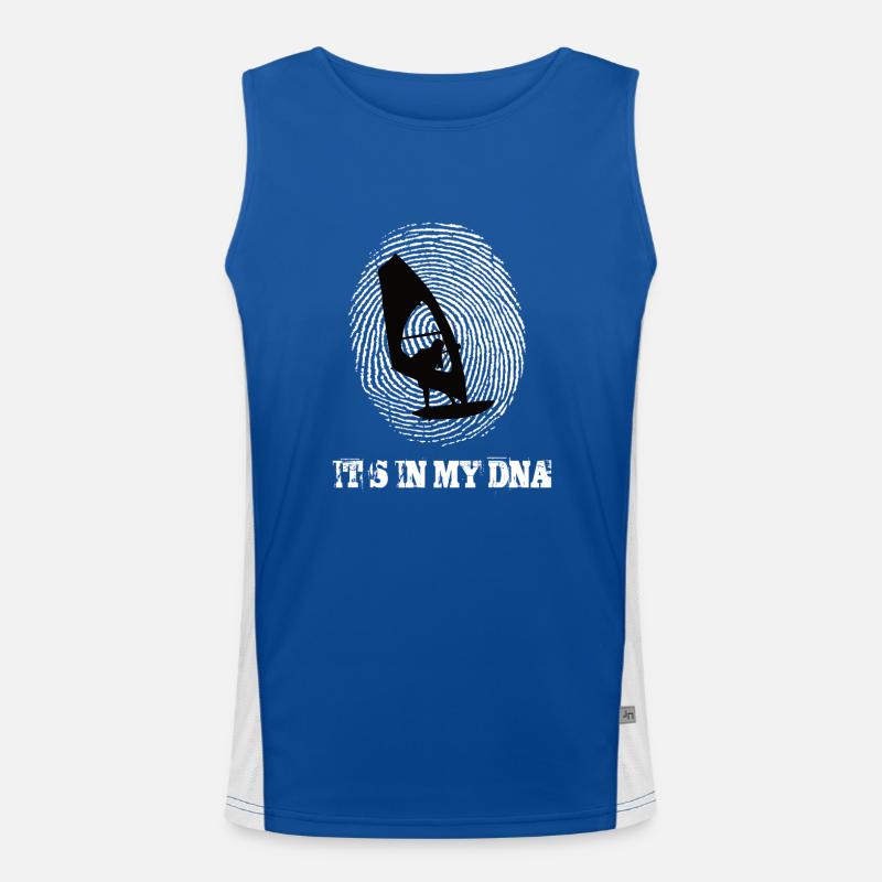Windsurfing Its In my Dna Men's Functional Contrast Tank Top 