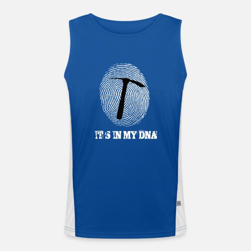 Straßenbau Its In My Dna Funktionelles Kontrast-Tank Top für Männer 