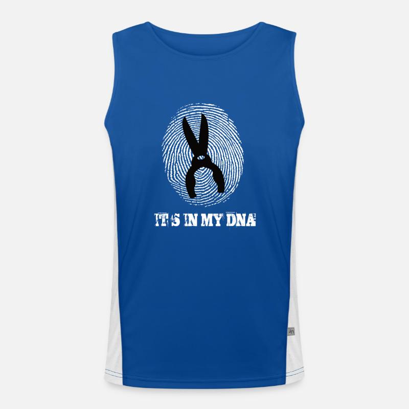 Gartenarbeit Its In My Dna Funktionelles Kontrast-Tank Top für Männer 