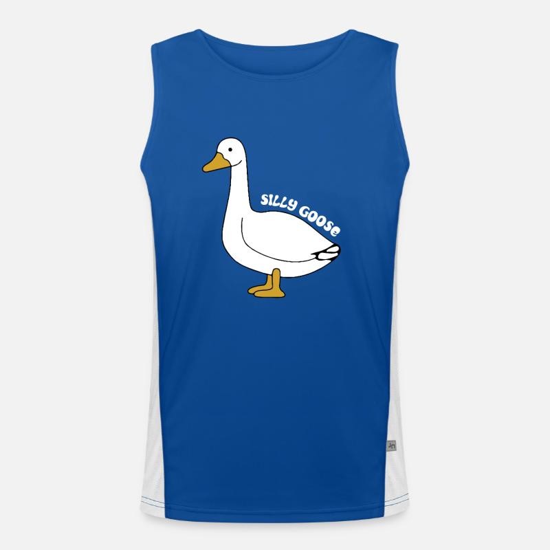 Silly Goose gift Funktionelles Kontrast-Tank Top für Männer 
