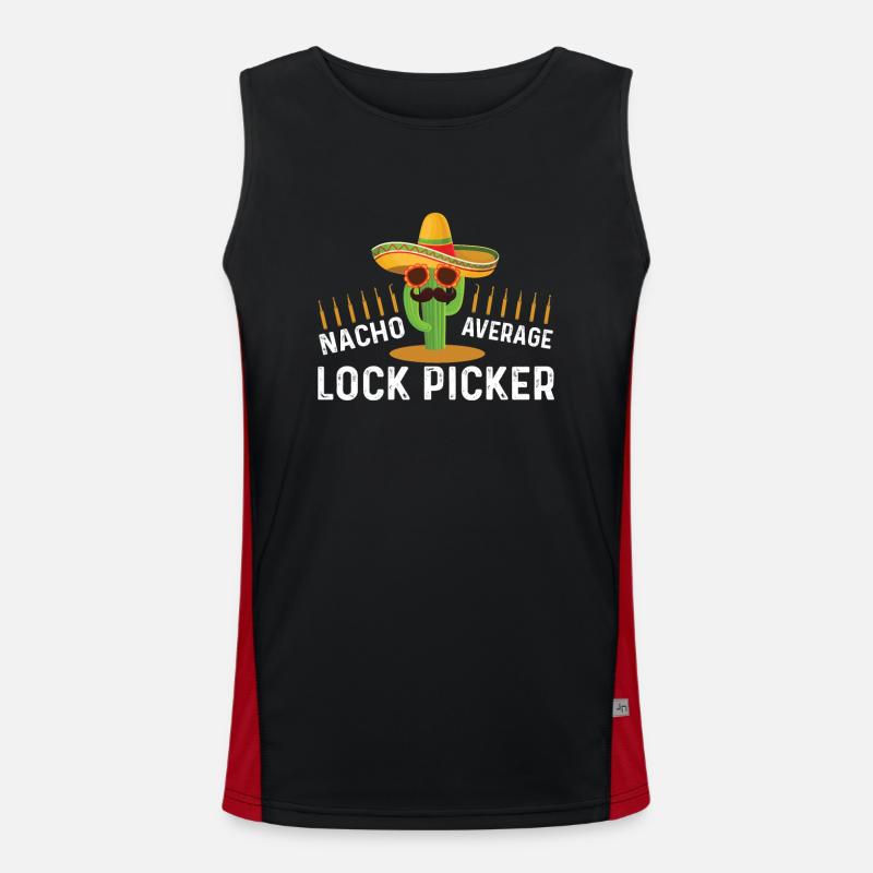 Nicht So Durchschnittlicher Schlossknacker Funktionelles Kontrast-Tank Top für Männer 