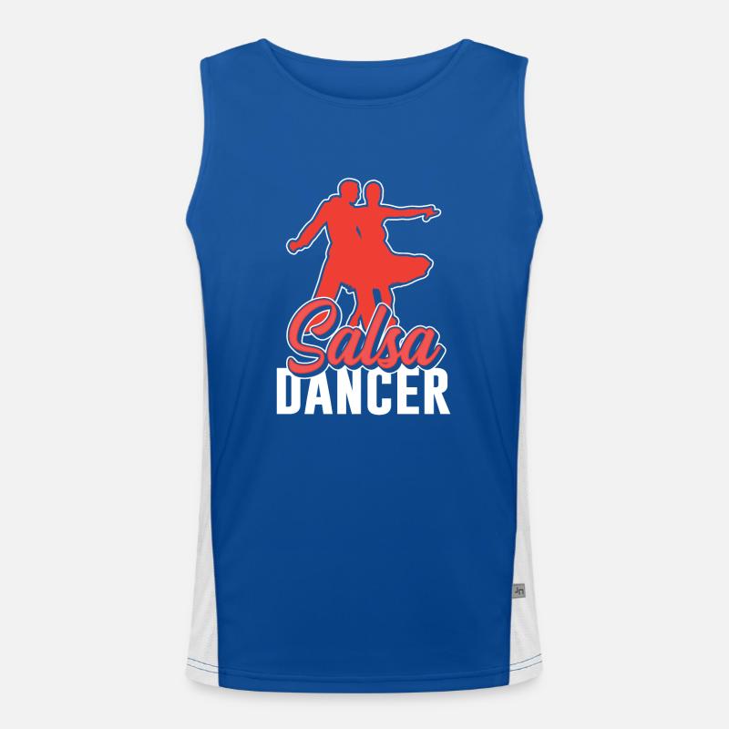 Salsa Dancer Hobby Dancing Dance Men's Functional Contrast Tank Top 