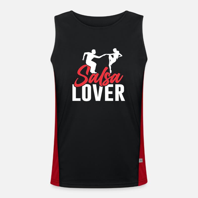 Salsa Lovers Hobby Dance Dancers Dancing Débardeur respirant contrasté Homme 