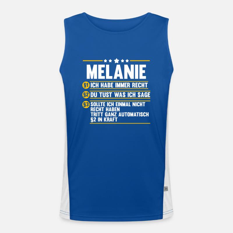 Melanie Funktionelles Kontrast-Tank Top für Männer 