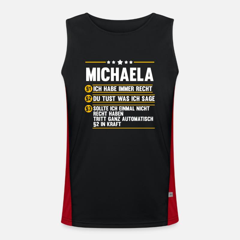 Michaela Funktionelles Kontrast-Tank Top für Männer 