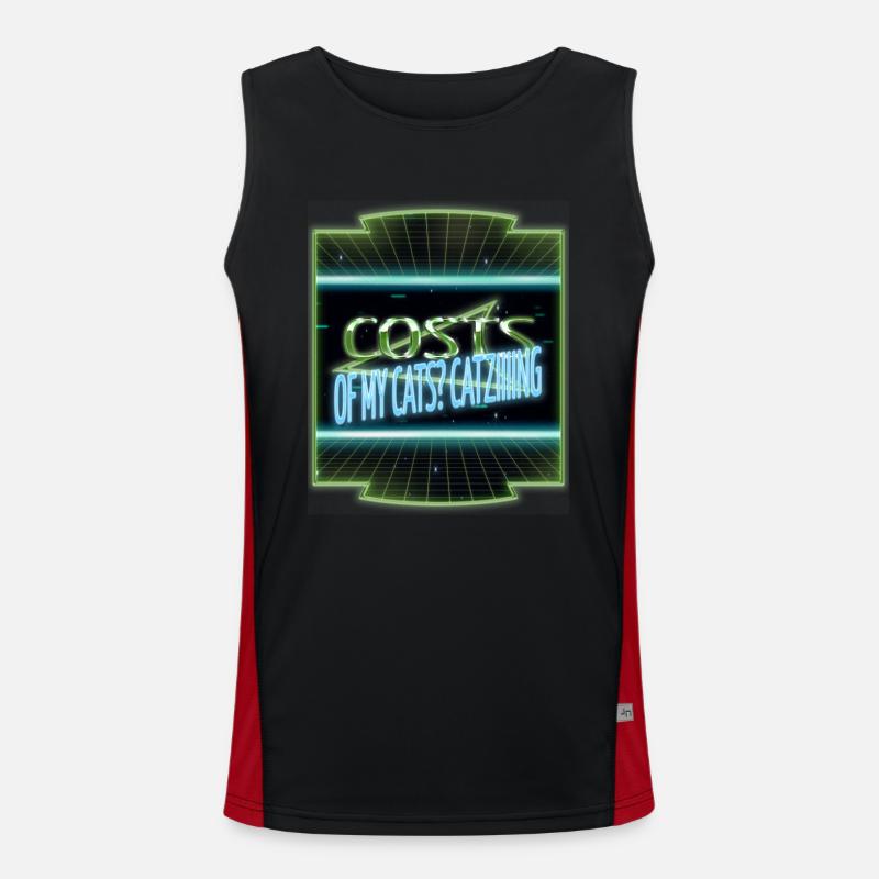 present present idea animal cat lover pet cat Funktionelles Kontrast-Tank Top für Männer 