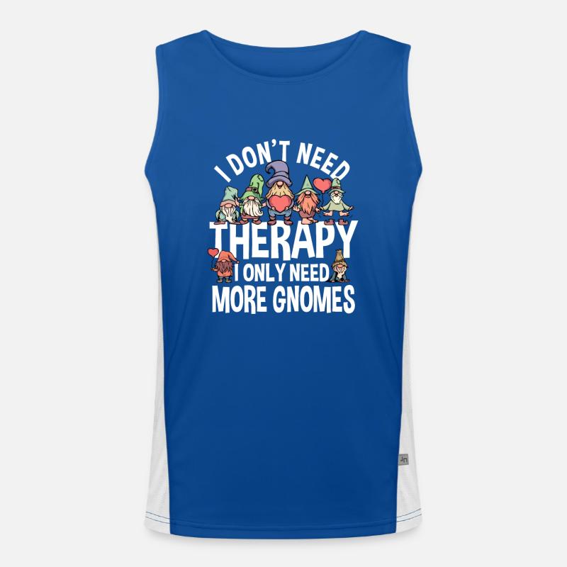 Gnomes Liebhaber Geschenk Funktionelles Kontrast-Tank Top für Männer 