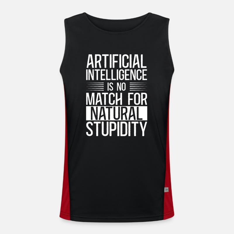 Artificial intelligence Shirt Funktionelles Kontrast-Tank Top für Männer 