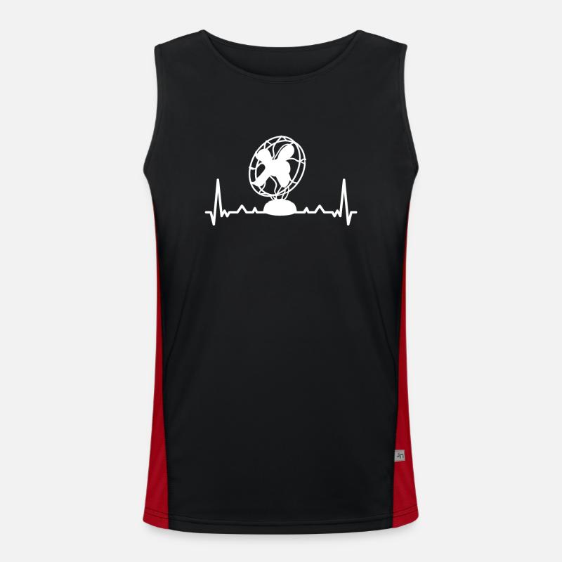 Retro Ferry Clothing Container Ship Men's Functional Contrast Tank Top 