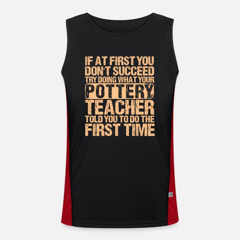 Ceramic Oven Cermaicist Ceramic Clay Oven Pot Men's Functional Contrast Tank Top 