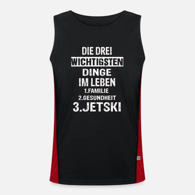 Jetski Funktionelles Kontrast-Tank Top für Männer 