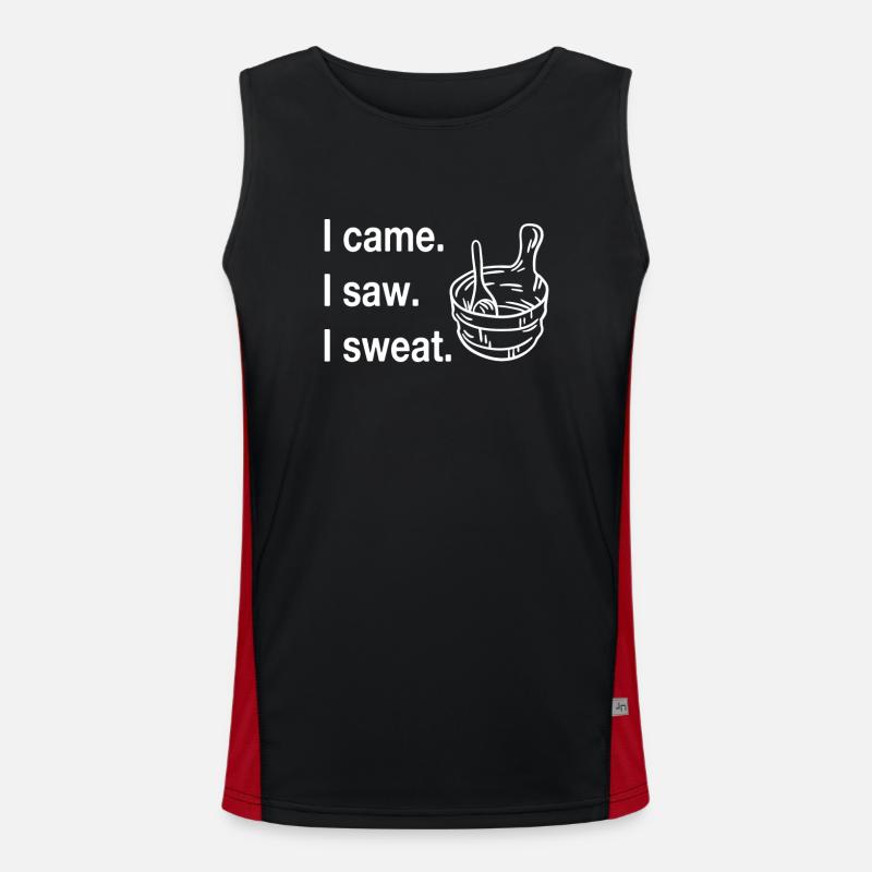 Retro Ferry Clothing Container Ship Men's Functional Contrast Tank Top 