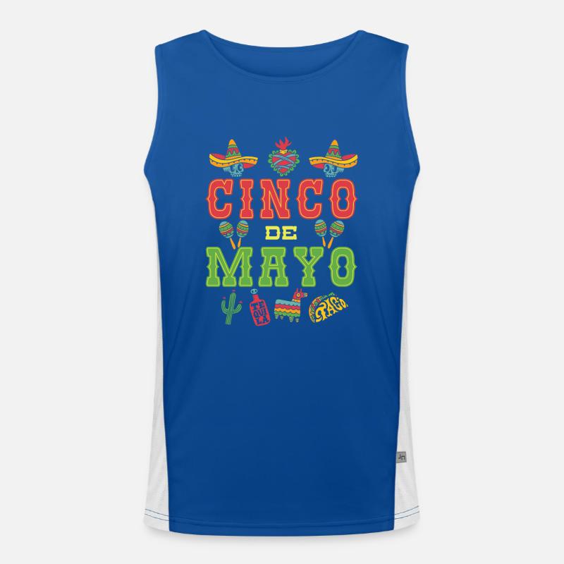 Cinco De Mayo Men's Functional Contrast Tank Top 