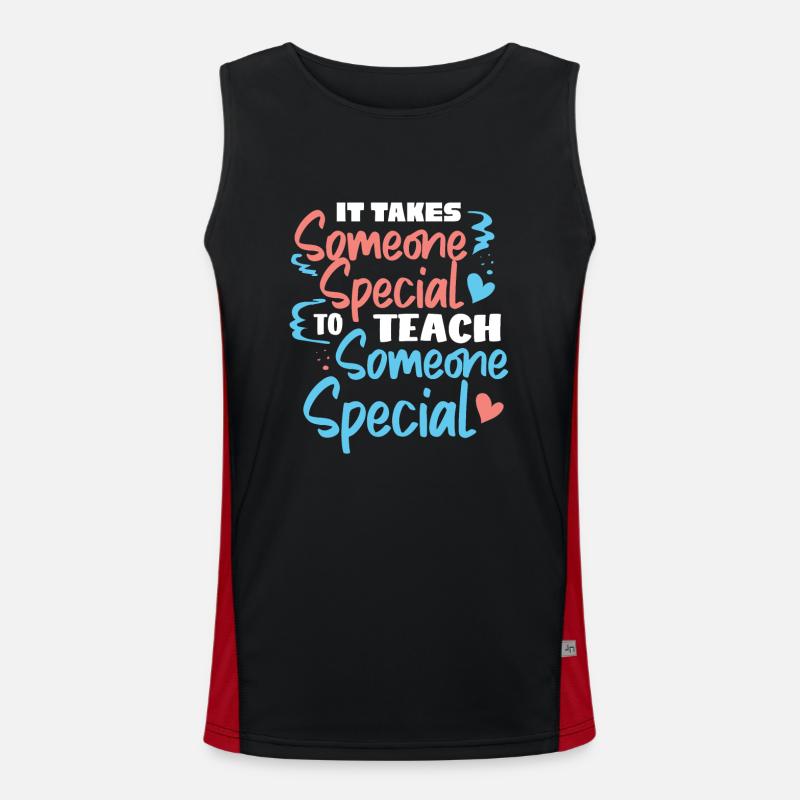 Special Needs Education, Special Education Men's Functional Contrast Tank Top 