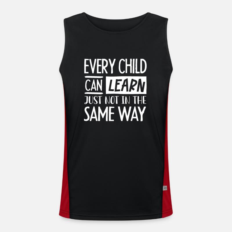 Special Needs Education, Special Education Men's Functional Contrast Tank Top 