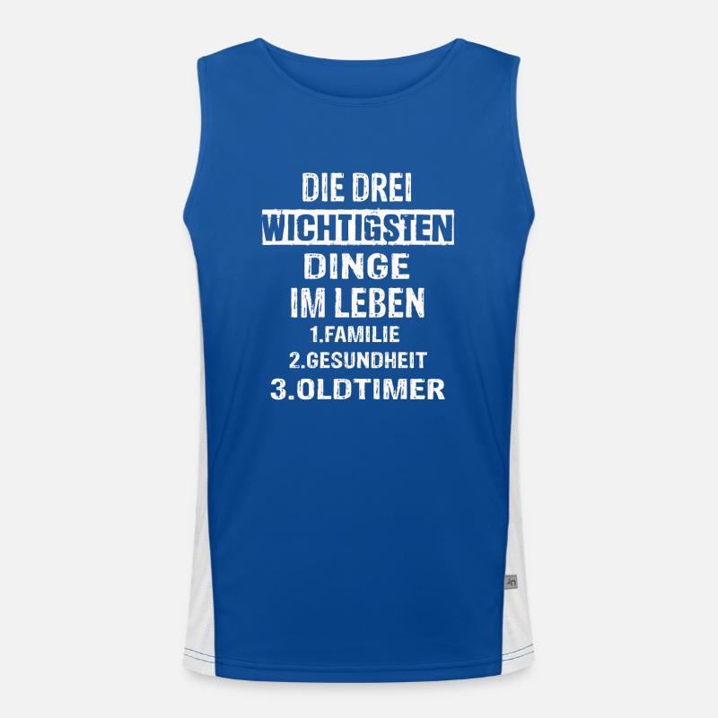 Oldtimer Funktionelles Kontrast-Tank Top für Männer 