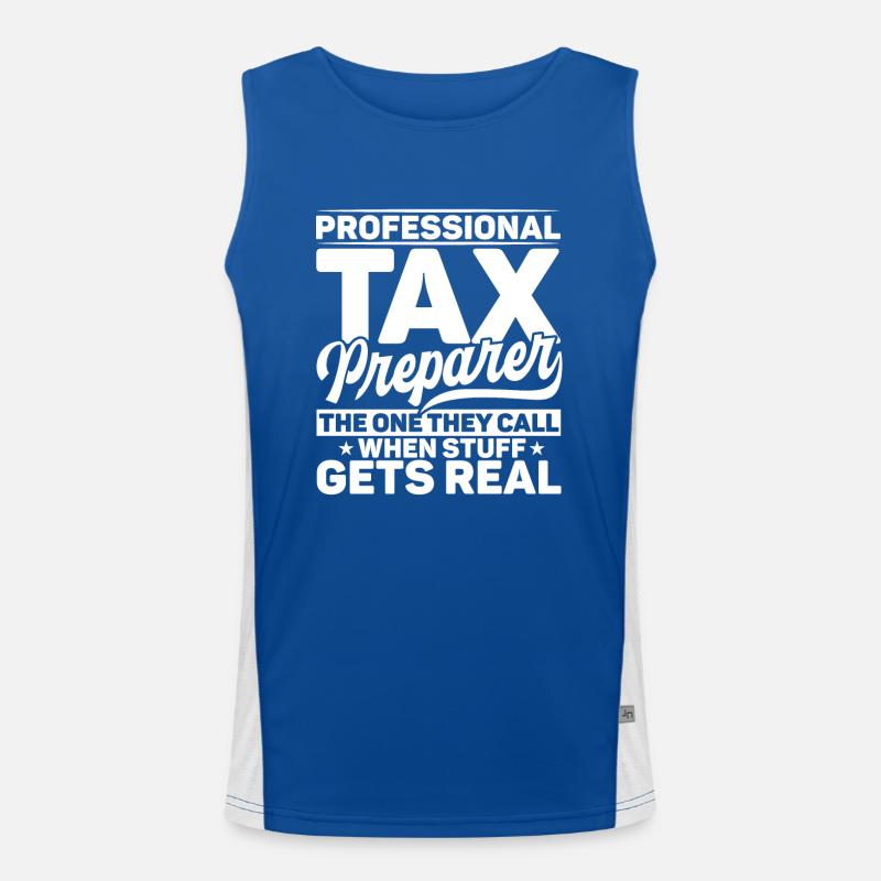 Steuersaison Cpa Buchhalter Geschenk Steuertag Funktionelles Kontrast-Tank Top für Männer 
