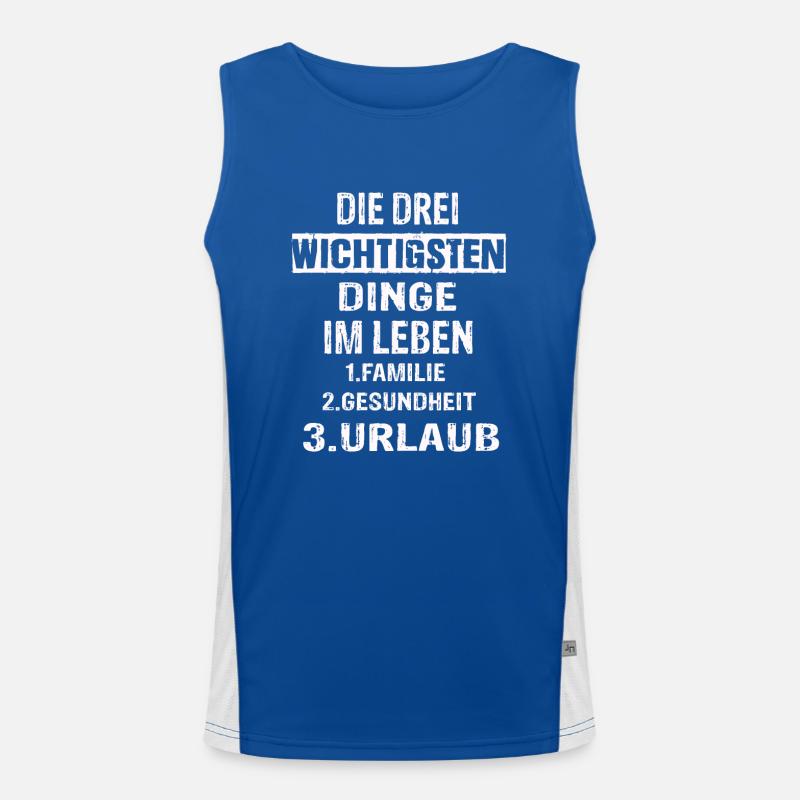 Urlaub Funktionelles Kontrast-Tank Top für Männer 