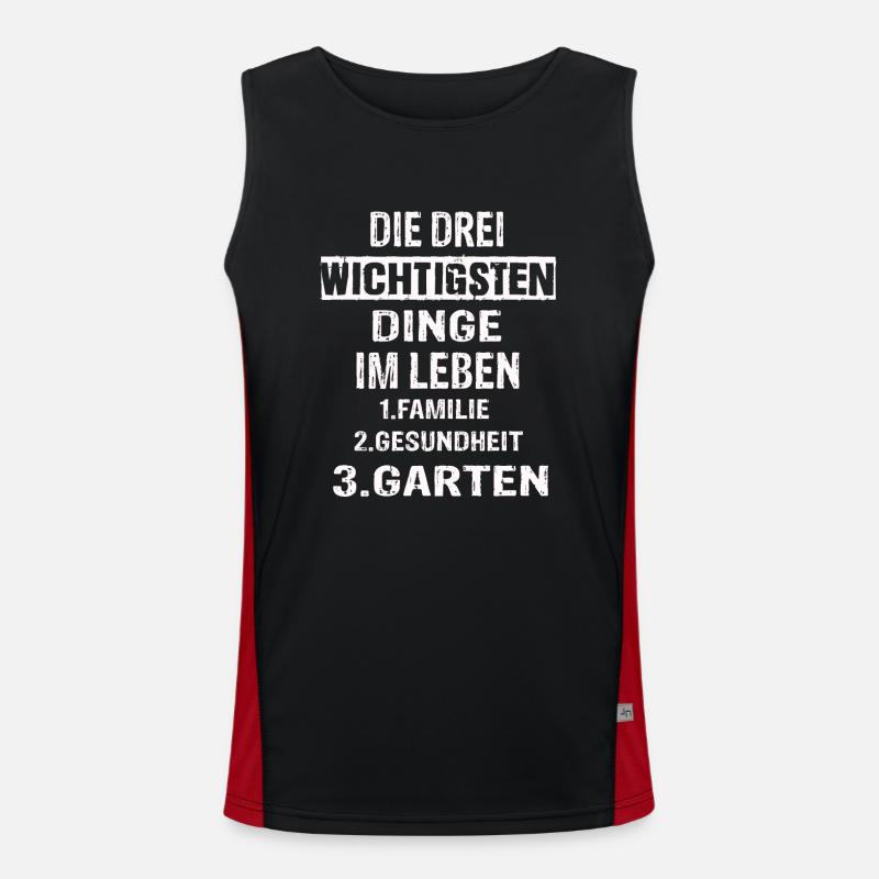 Garten Funktionelles Kontrast-Tank Top für Männer 