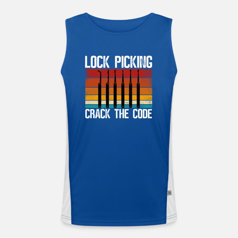 Lockpicking cracks the code Men's Functional Contrast Tank Top 