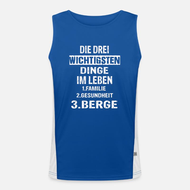 Berge Funktionelles Kontrast-Tank Top für Männer 