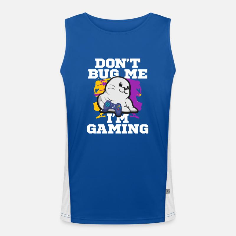Zocken Gaming Computer Spiele Geschenk Funktionelles Kontrast-Tank Top für Männer 